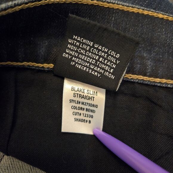 Hudson Men's Blake Slim Straight Jean Bend Size 42 - Picture 9 of 11